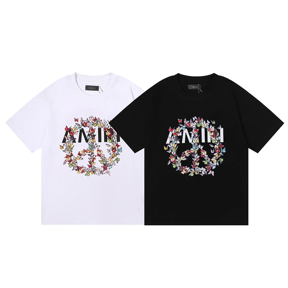 Amiri Monogram Logo T-Shirt Light Blue - 28