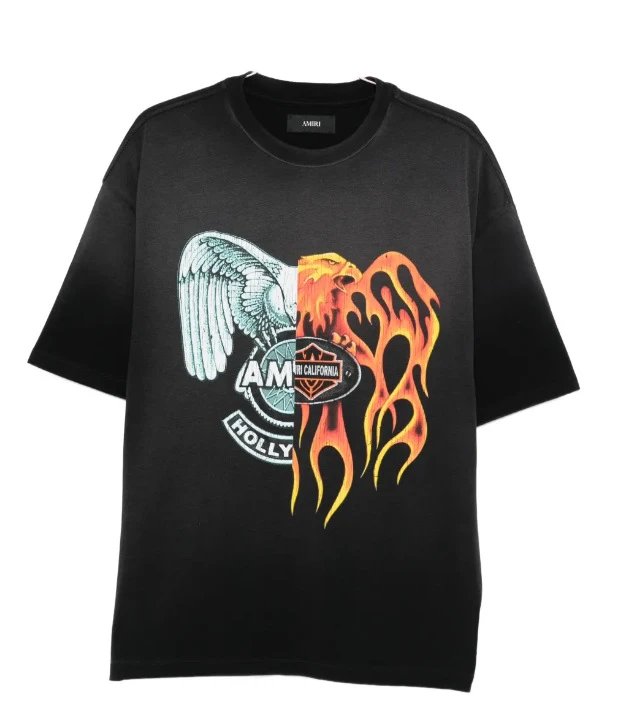 Amiri Club Amiri Hollywood Graphic T-Shirt Black - 11