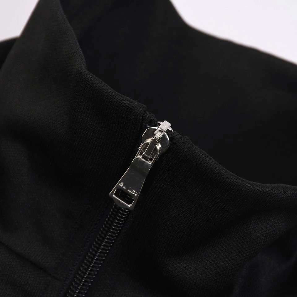 Gucci GG Pattern Track Jacket Black Beige Outerwear - 9