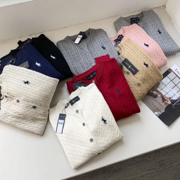 Polo Ralph Lauren Cable Knit Sweater Beige Sweater - 5