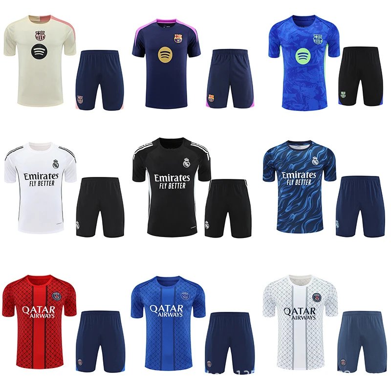 FC Barcelona x Spotify Training Kit Beige and Navy Activewear Set - 4