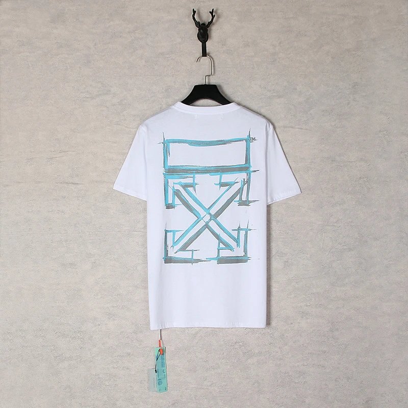 Off-White Industrial Arrow Red Print White T-Shirt - 43