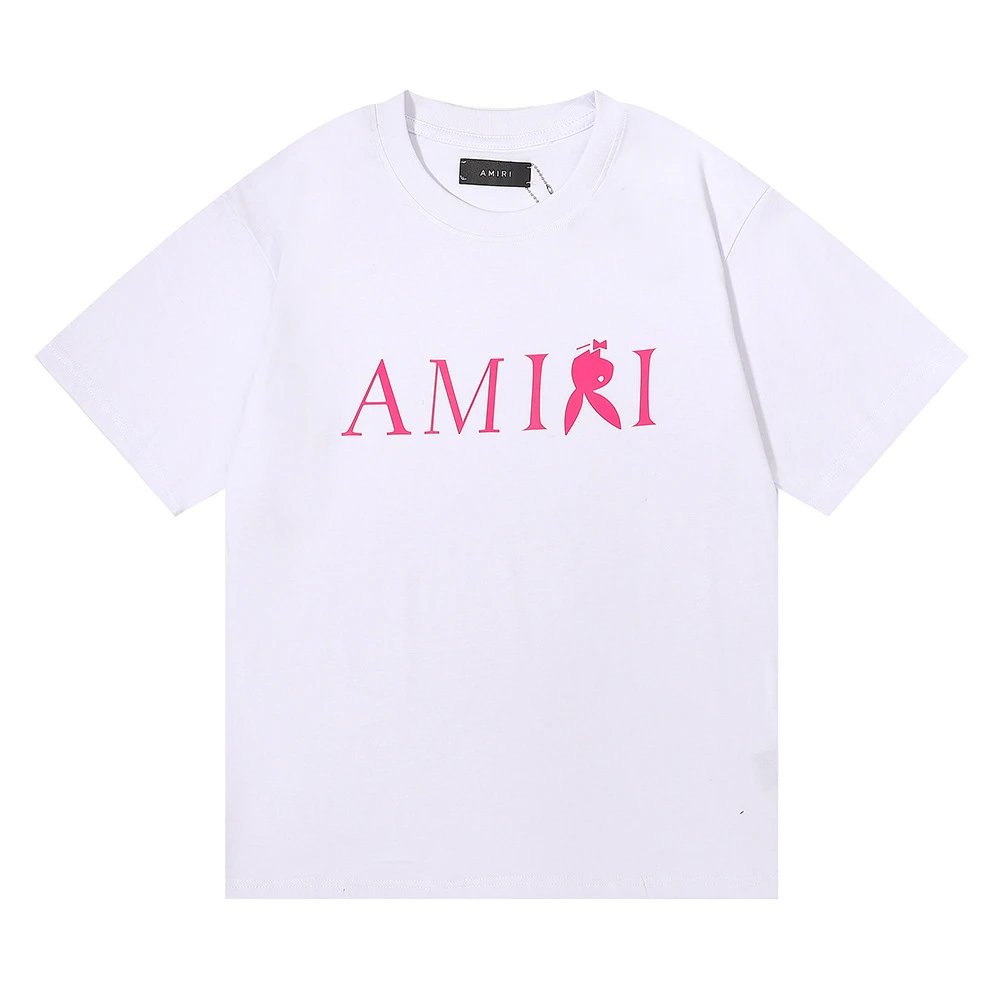 Amiri Monogram Logo T-Shirt Light Blue - 35