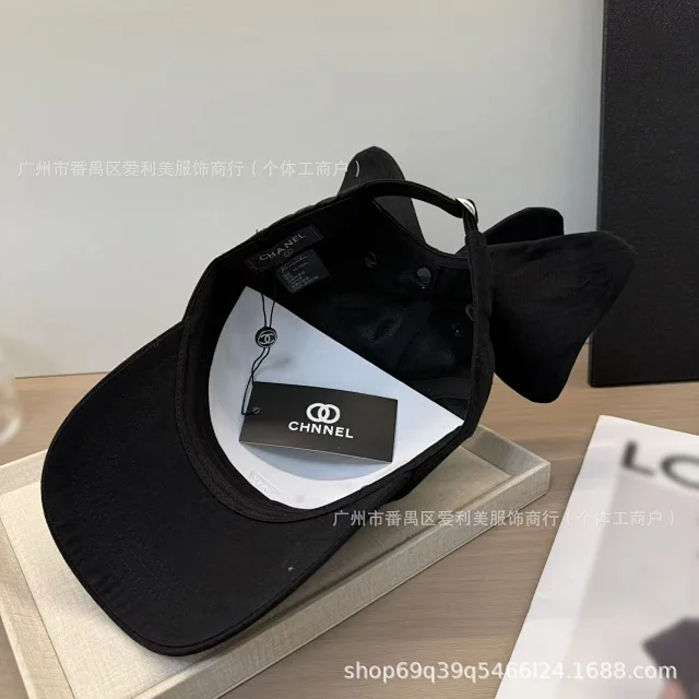 Unbranded Hats Baseball Cap with Interlocking Ring Embroidery and Back Bow product detail image 9