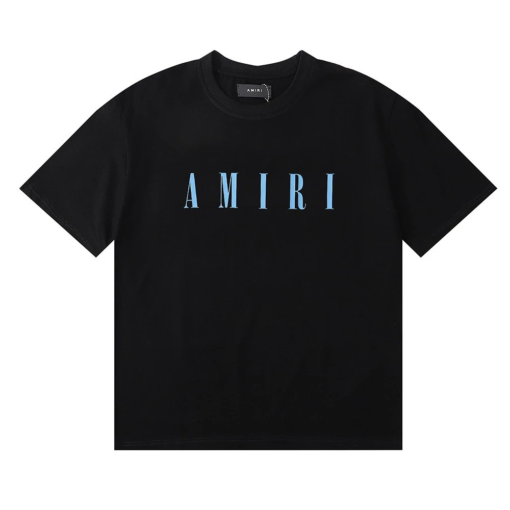 Amiri Monogram Logo T-Shirt Light Blue - 5