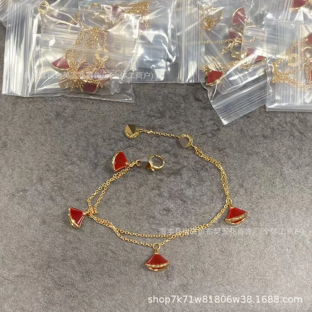 Design Fan Shell Pendant Gold Chain Bracelet Jewelry - 11