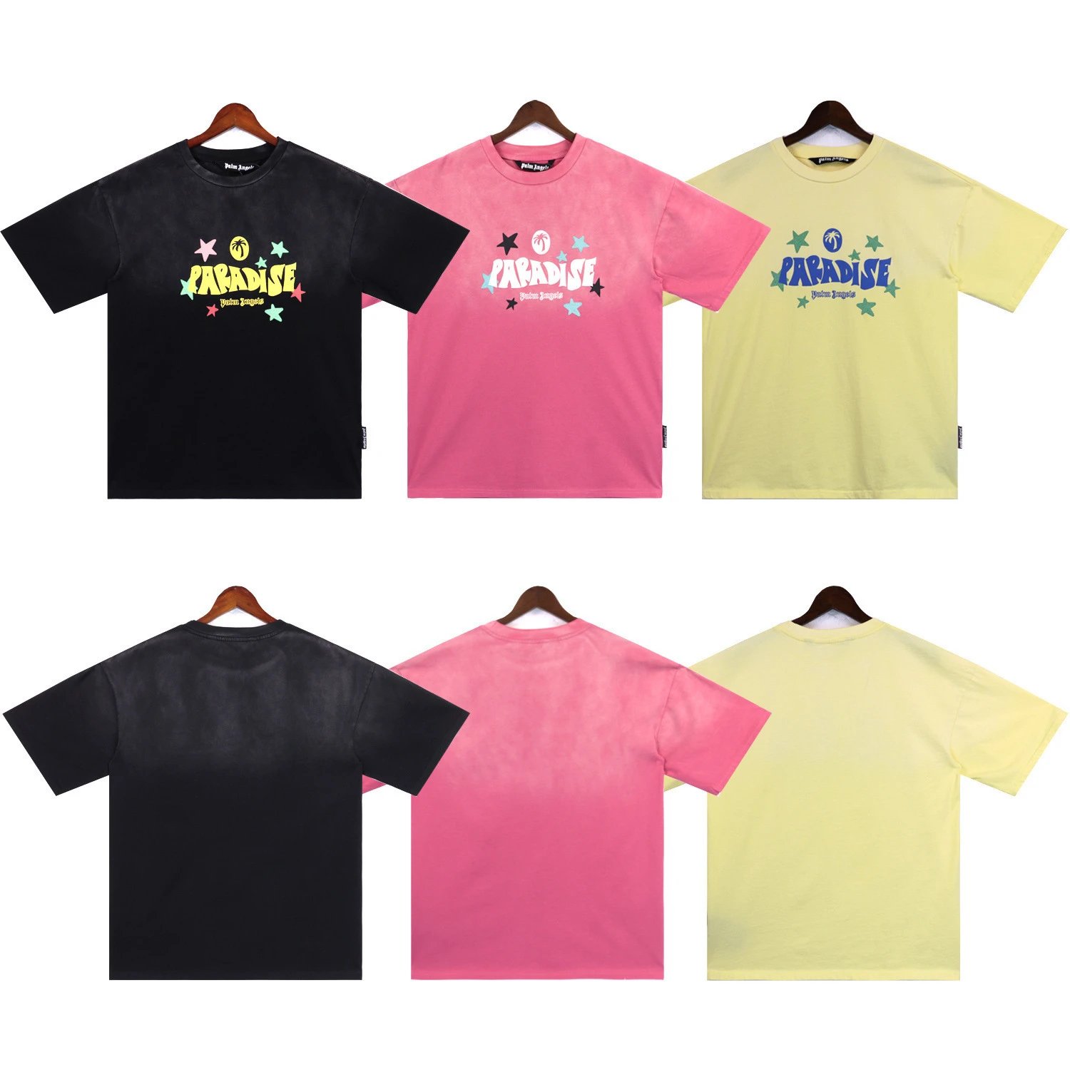 Palm Angels Palm Tree Print Oversized T-Shirt Black - 5