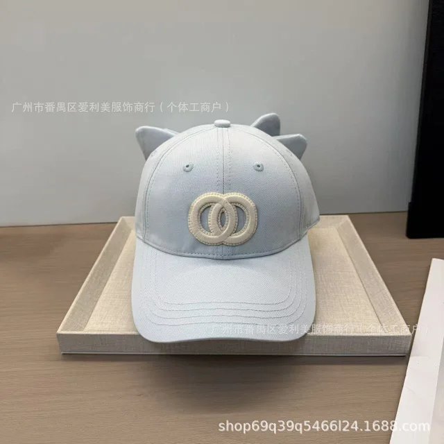 Unbranded Hats Baseball Cap with Interlocking Ring Embroidery and Back Bow product detail image 10