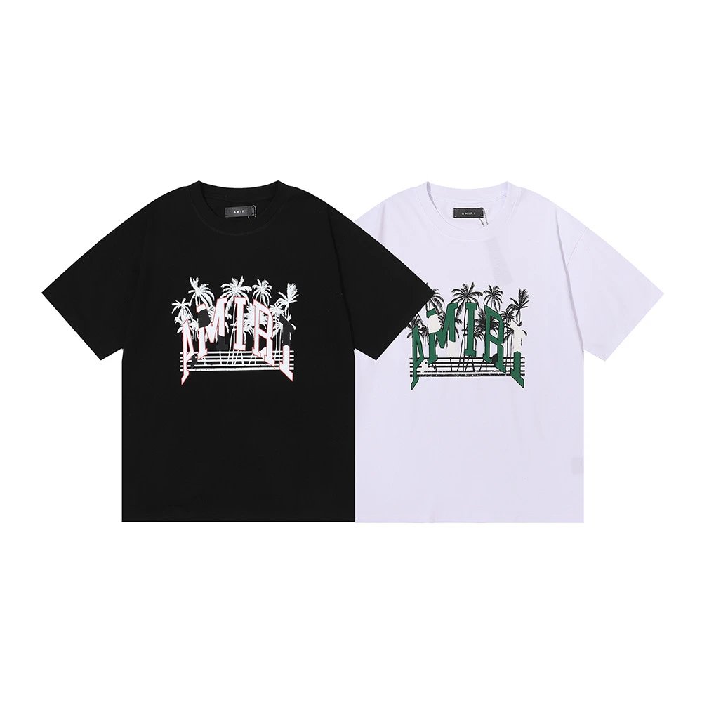 Amiri Monogram Logo T-Shirt Light Blue - 16