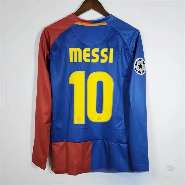 FC Barcelona Messi #10 Champions League Long-Sleeve Jersey Blue-Red - 1