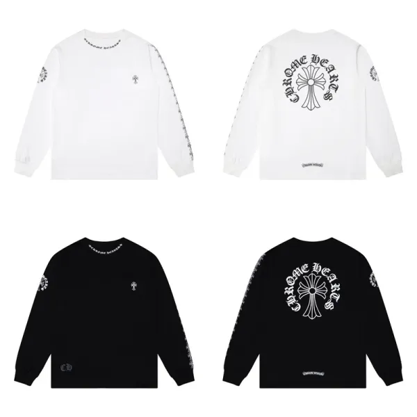 Chrome Hearts Multicolor Cross Cluster Long Sleeve T-Shirt Black - 25