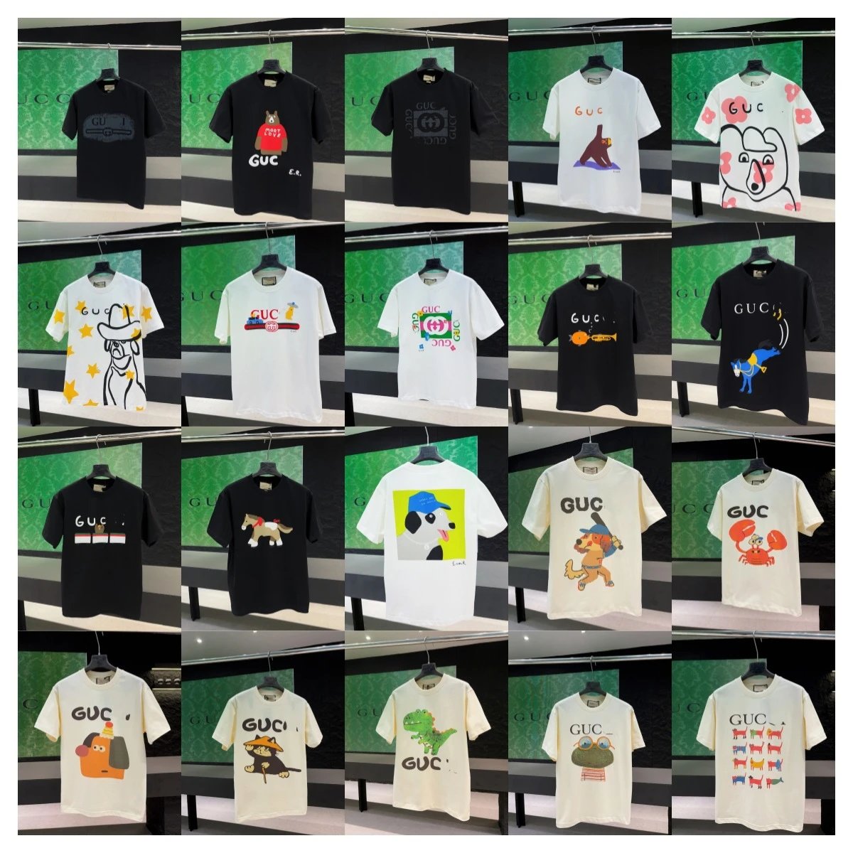 Gucci Crab Print Graphic T-Shirt Off-White - 3