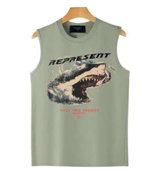 Represent Club Owners Brown Sleeveless Vest Vest Top - 9