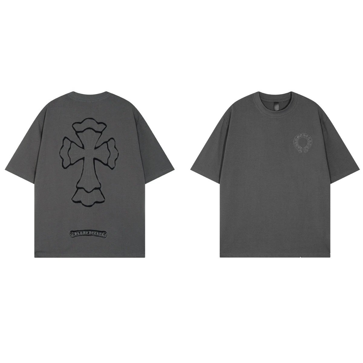 Chrome Hearts T-Shirts Short-Sleeve Cross Graphic T-Shirt image 5