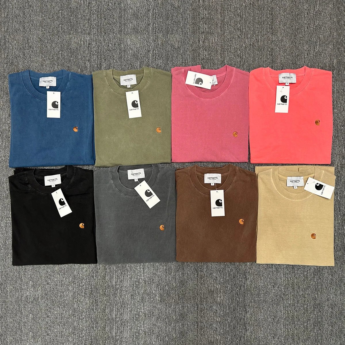 Carhartt Work In Progress Carhartt WIP Logo T-Shirt Army Green T-Shirt T-Shirts - 4
