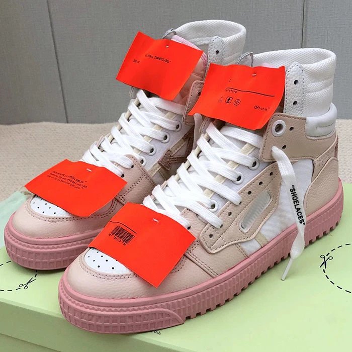 Off-White Industrial Worker Sneakers White Orange Chunky Sneakers - 12