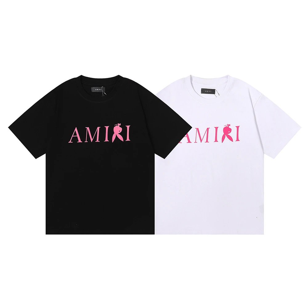 Amiri Monogram Logo T-Shirt Light Blue - 37