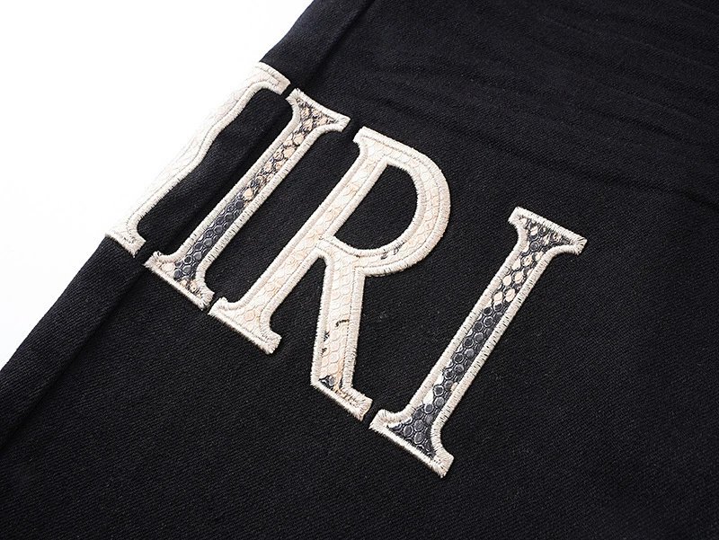 Amiri Logo Embroidered Black Jeans - 24