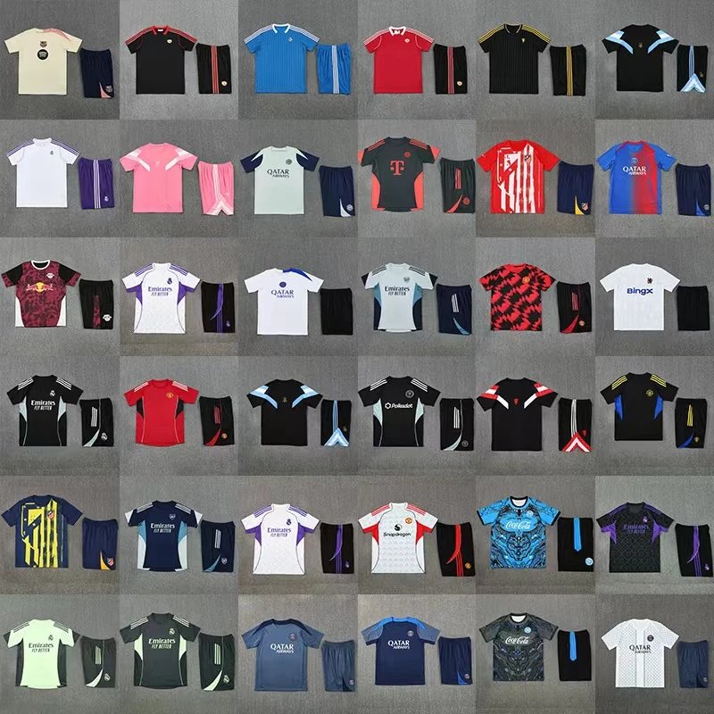 Paris Saint-Germain Training Kit Blue Navy Sets - 3