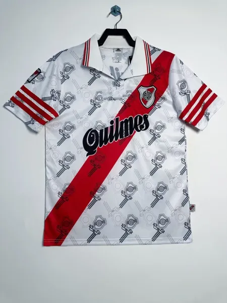 AC Milan River Plate x Quilmes 1996 Away Jersey White / Red Jersey - 1