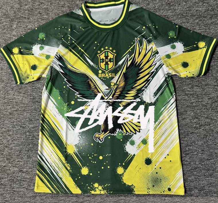 Stussy x CBF Brazil National Team Jersey Yellow / Green - 8