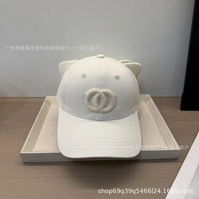 Unbranded Hats Baseball Cap with Interlocking Ring Embroidery and Back Bow product detail image 14