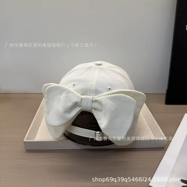 Unbranded Hats Baseball Cap with Interlocking Ring Embroidery and Back Bow product detail image 15