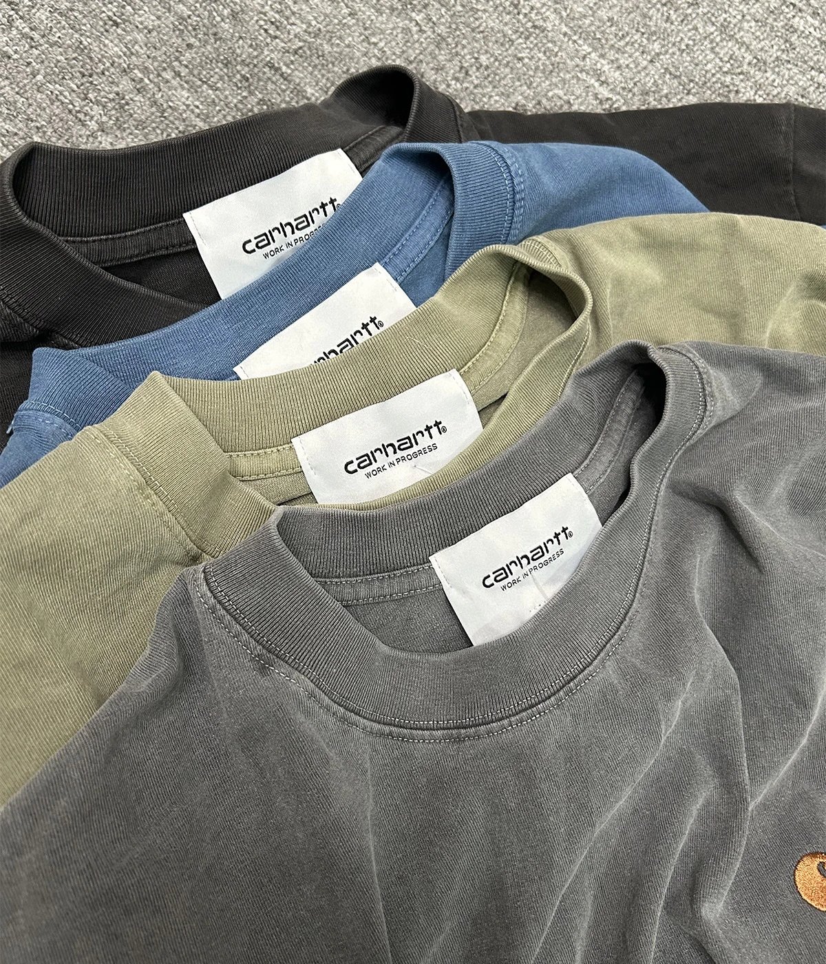 Carhartt Work In Progress Carhartt WIP Logo T-Shirt Army Green T-Shirt T-Shirts - 22