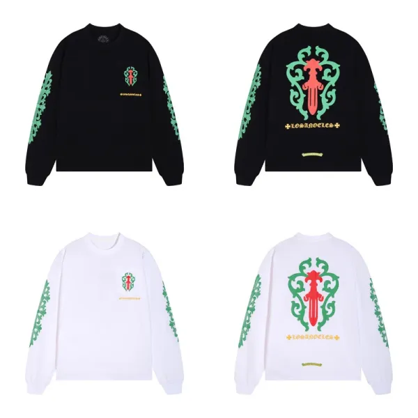 Chrome Hearts Multicolor Cross Cluster Long Sleeve T-Shirt Black - 15