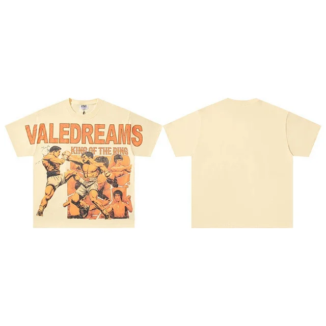 VALE T-Shirts Washed graphic print short-sleeve T-shirt product detail image 5