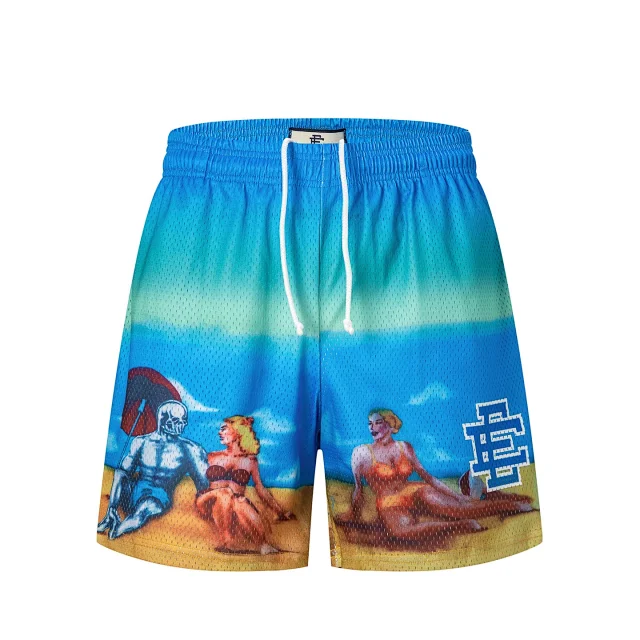 Unbranded Shorts Mesh Drawstring Graphic Print product detail image 1