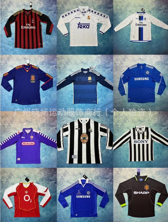 Adidas Newcastle United 1995-96 Home Jersey Black White Striped Long Sleeve Football Shirt - 10