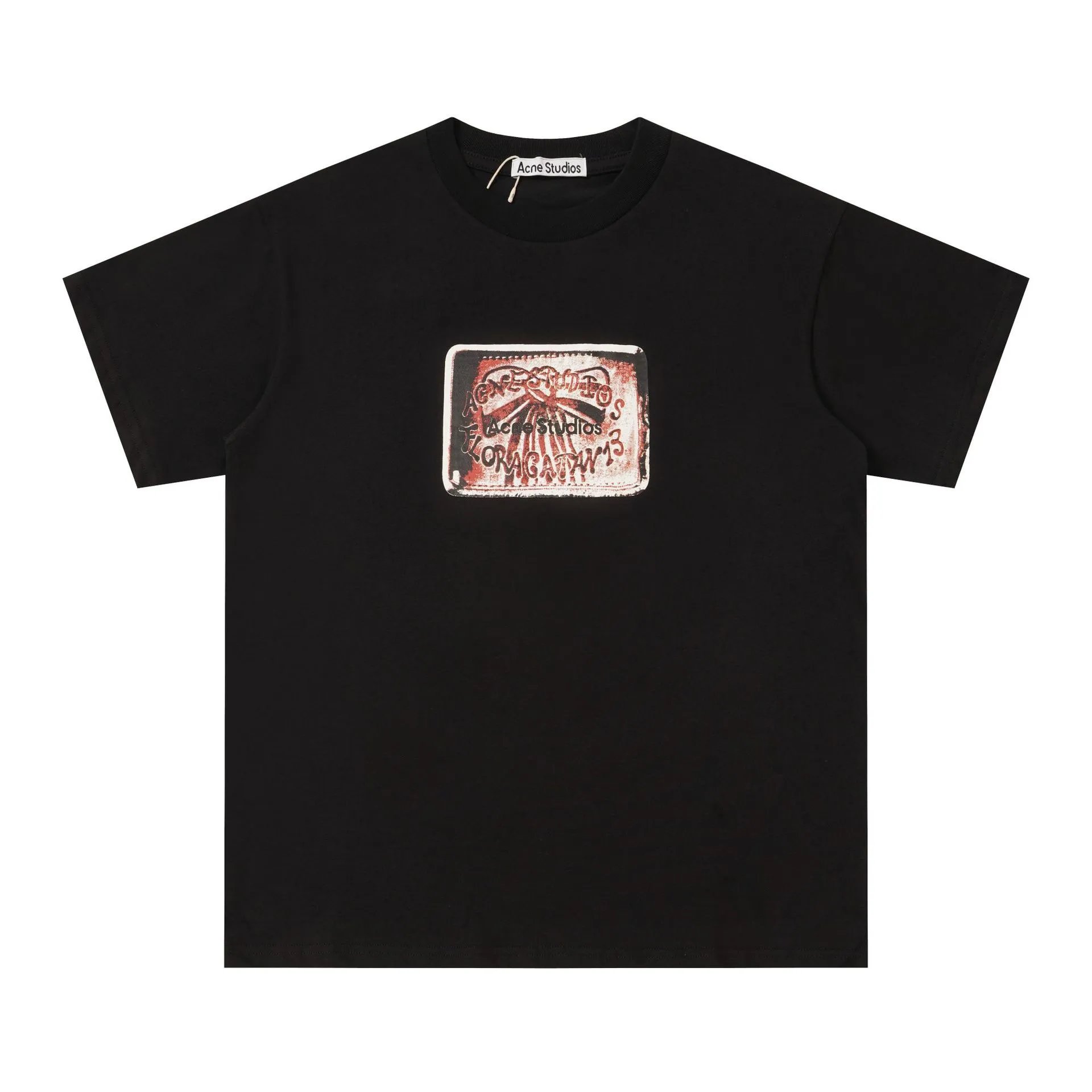 Acne Studios Heart Print White T-Shirt - 7