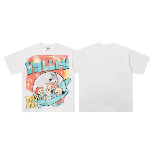 VALE T-Shirts Washed graphic print short-sleeve T-shirt product detail image 12