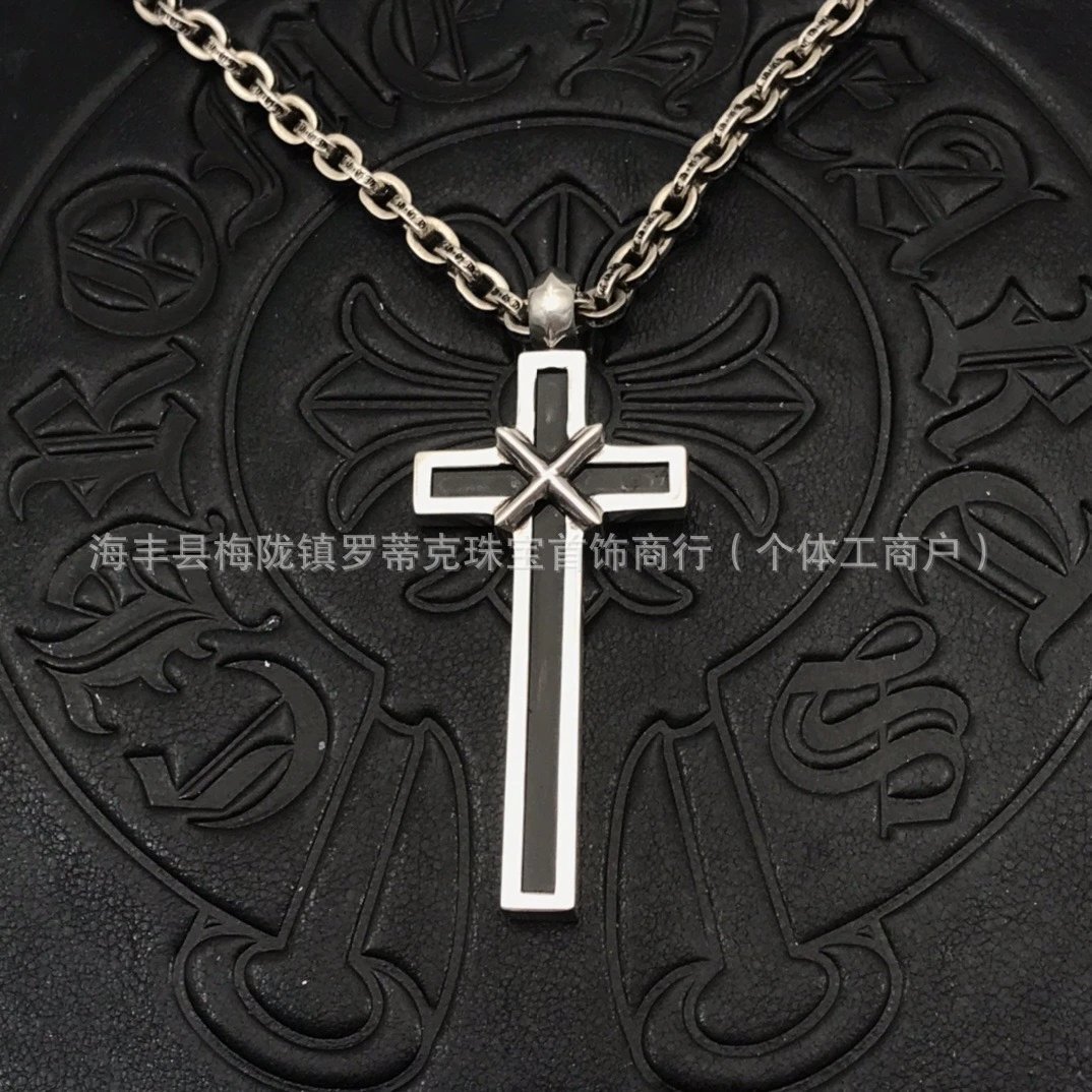 Chrome Hearts Key Pendant Necklace Silver Jewelry - 18