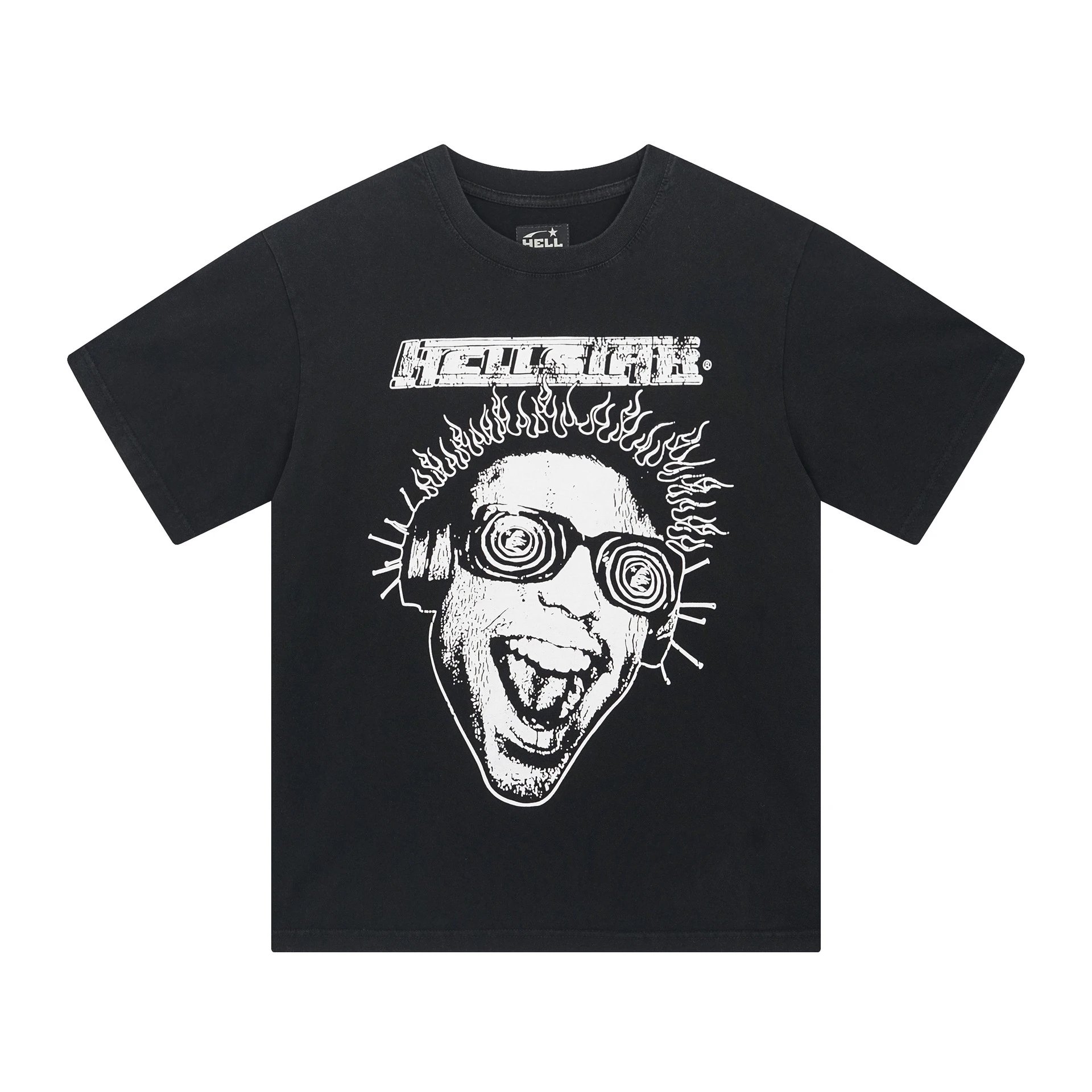 Hellstar V-Neck Performance Tee Beige and Burgundy Jersey - 8