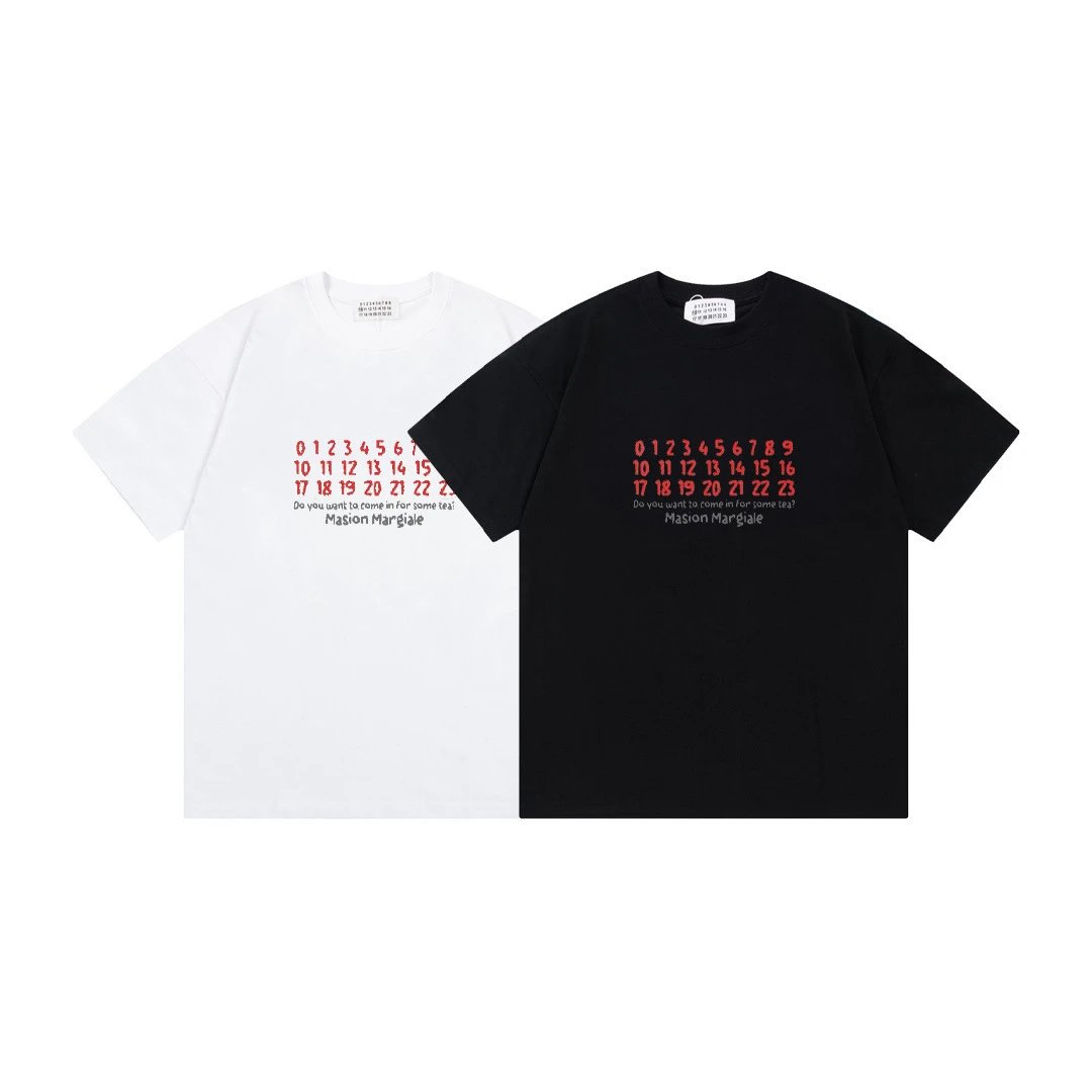 Maison Margiela Tabi Number 6 Washed Black T-Shirt - 26