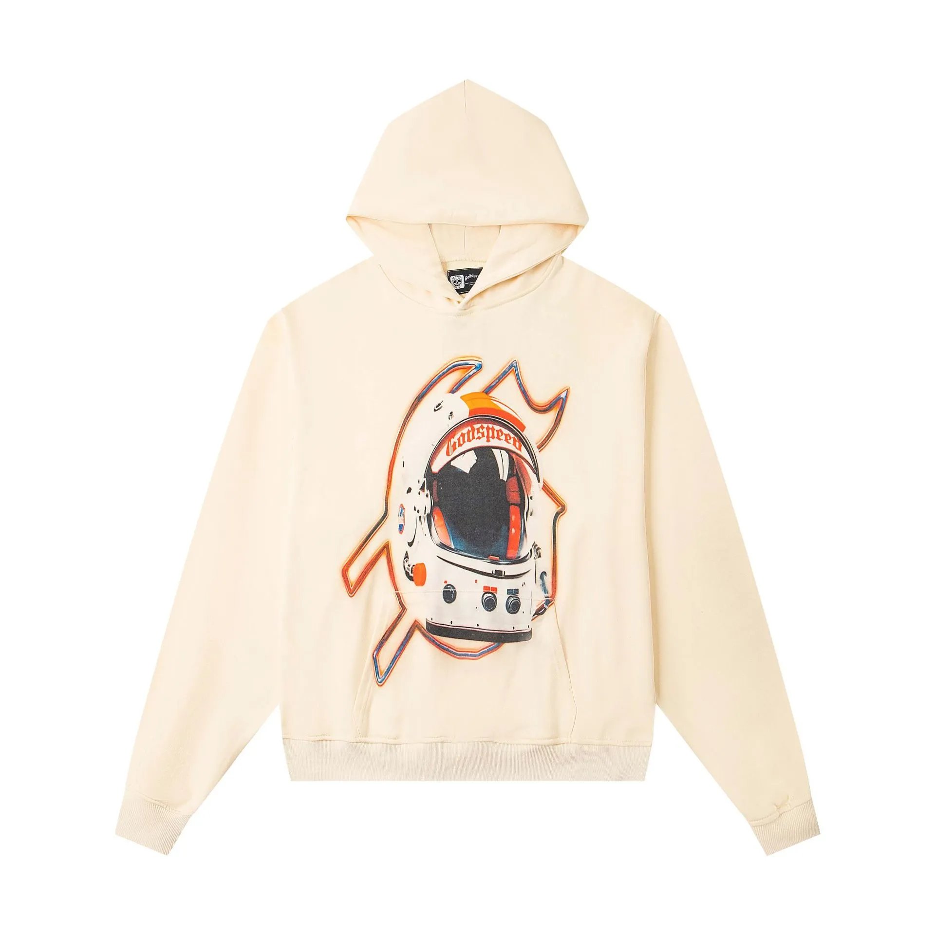 Godspeed Hoodies & Sweatshirts Graphic-print pullover hoodie — G23 Apricot Color