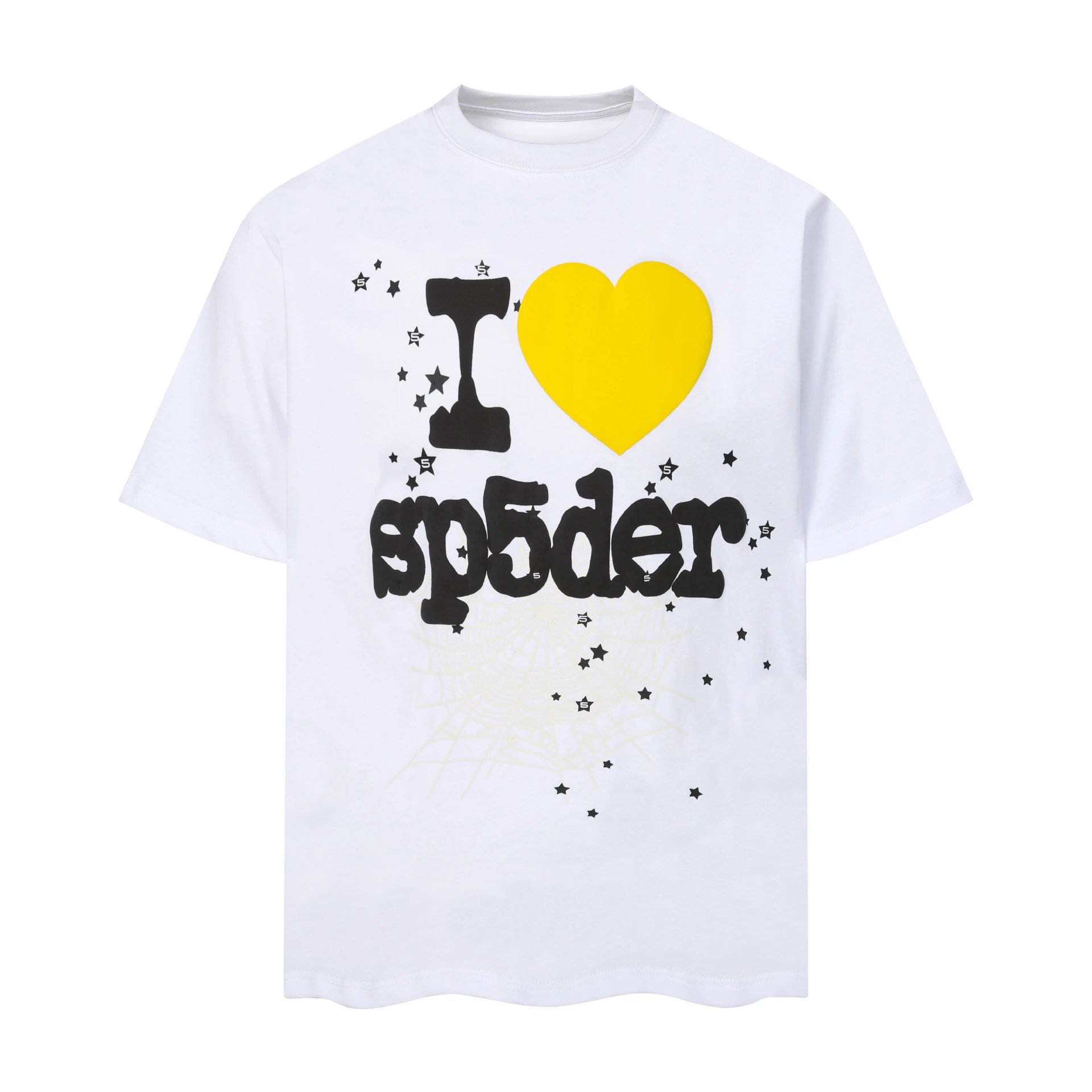 SP5DER Distorted Logo White T-Shirt - 5