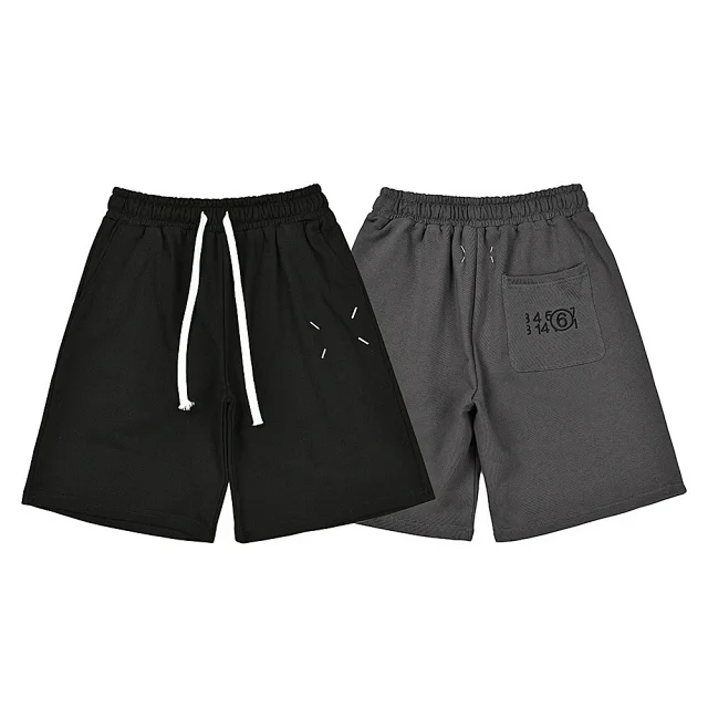 Maison Margiela Shorts Drawstring with numeric graphic print product detail image 7