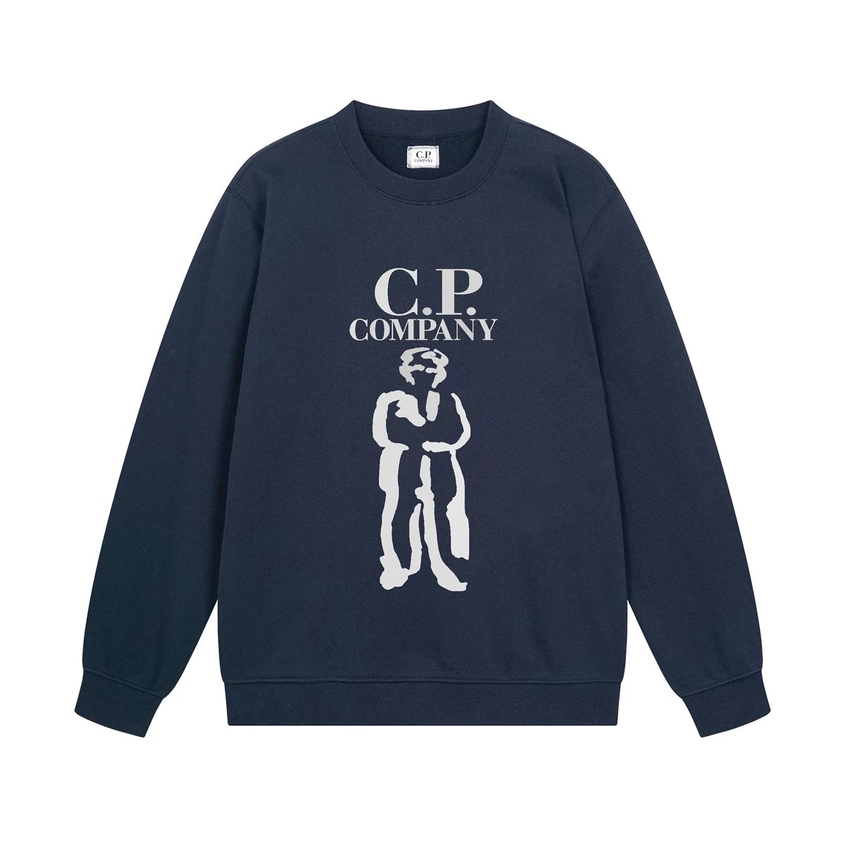 C.P. Company Logo Graphic Sweatshirt White Hoodie - 17