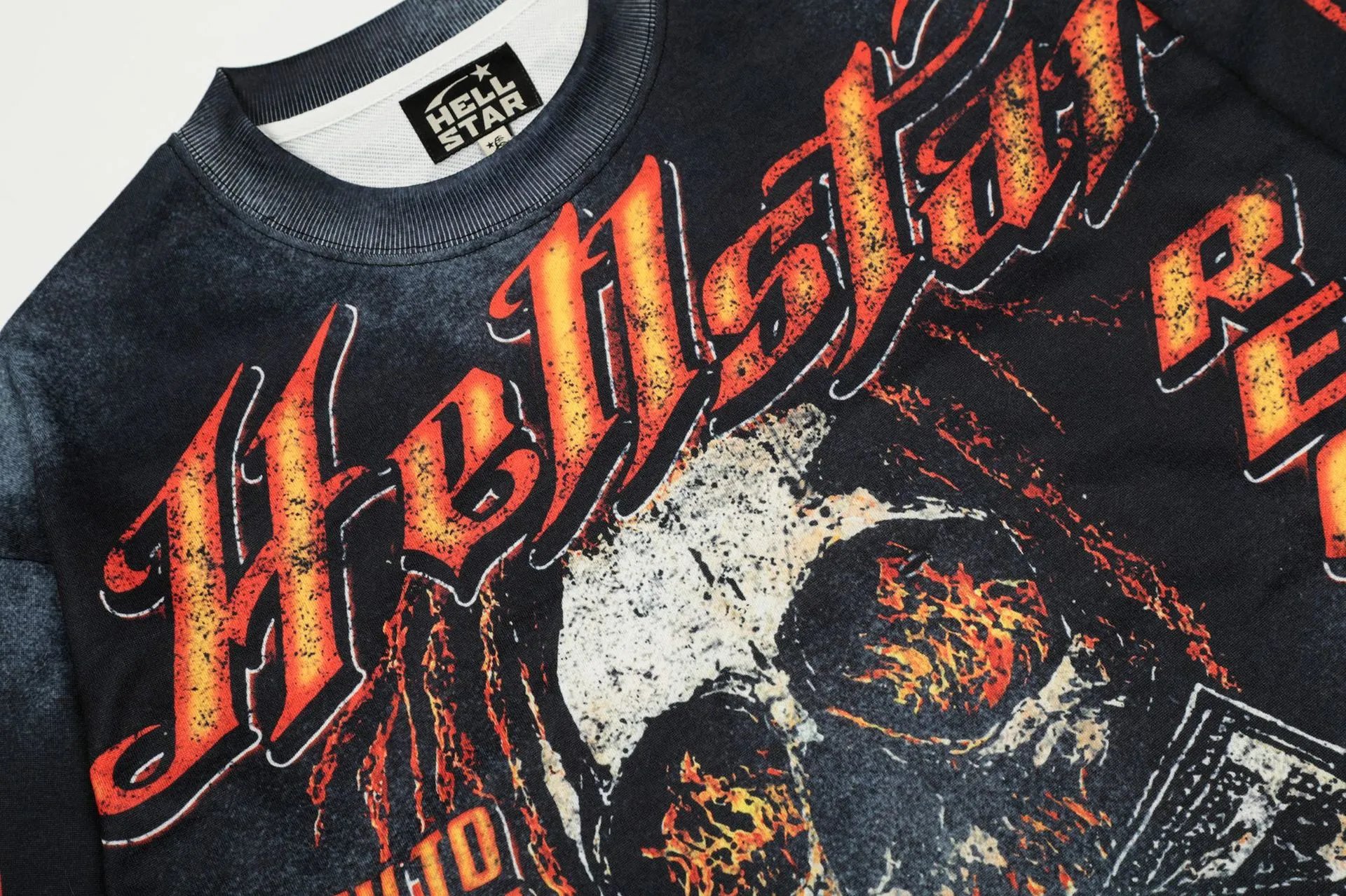 Hellstar Graphic Long-Sleeve Jersey White / Black - 15