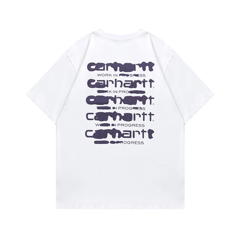 Carhartt Work In Progress Stacked Logo Graphic T-Shirt White - 7