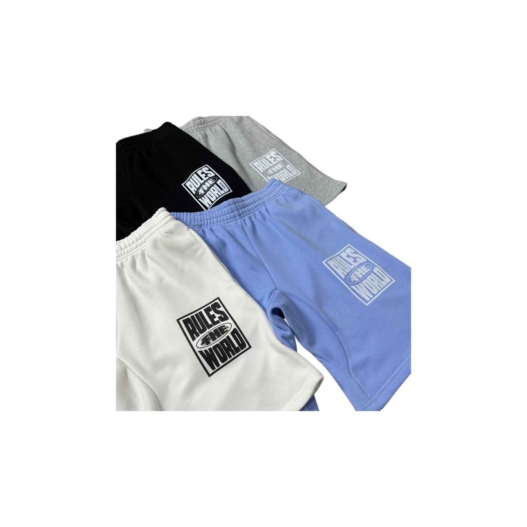 Design Rules The World Graphic Print Sweat Shorts Gray Shorts - 4