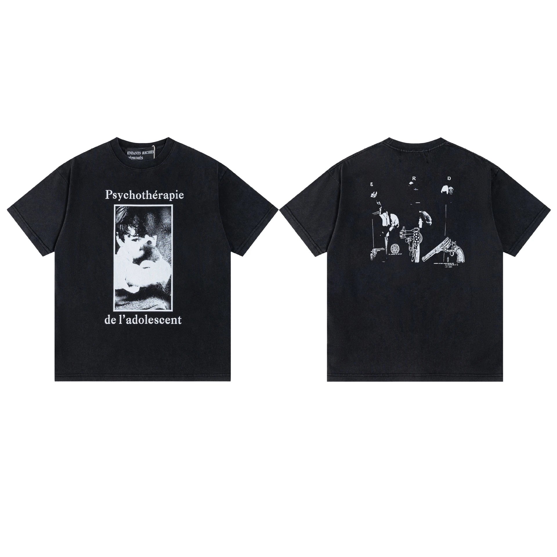 Enfants Riches Déprimés Graphic Print Black T-Shirt - 5