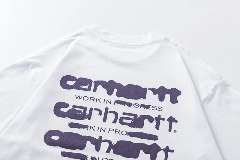 Carhartt Work In Progress Stacked Logo Graphic T-Shirt White - 10