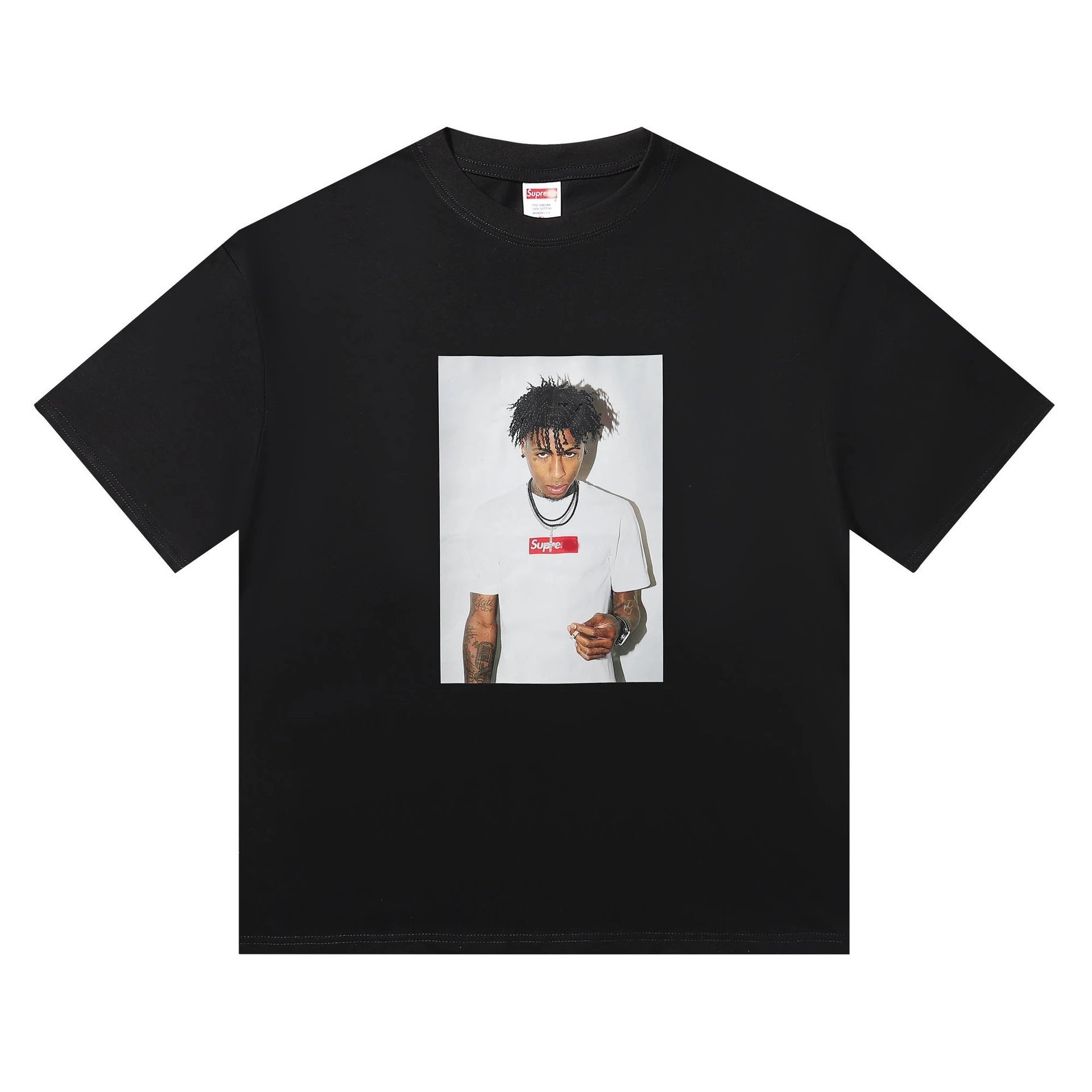 Supreme Box Logo Distorted Print White T-Shirt - 10