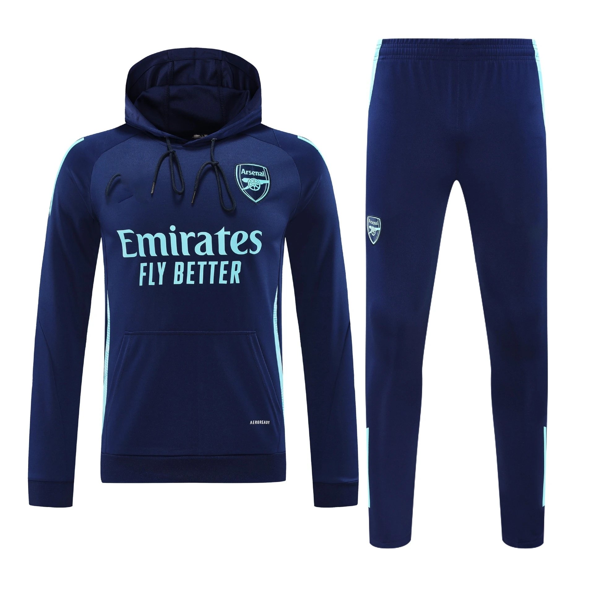AFA Argentina National Team Training Hoodie and Sweatpants Set Light Blue / Navy Tracksuit - 13