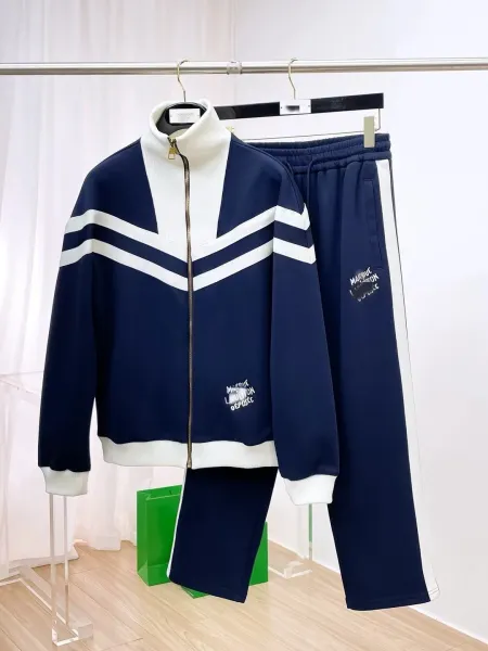 Maison Margiela Replica Track Jacket and Sweatpants Navy White Tracksuit - 1
