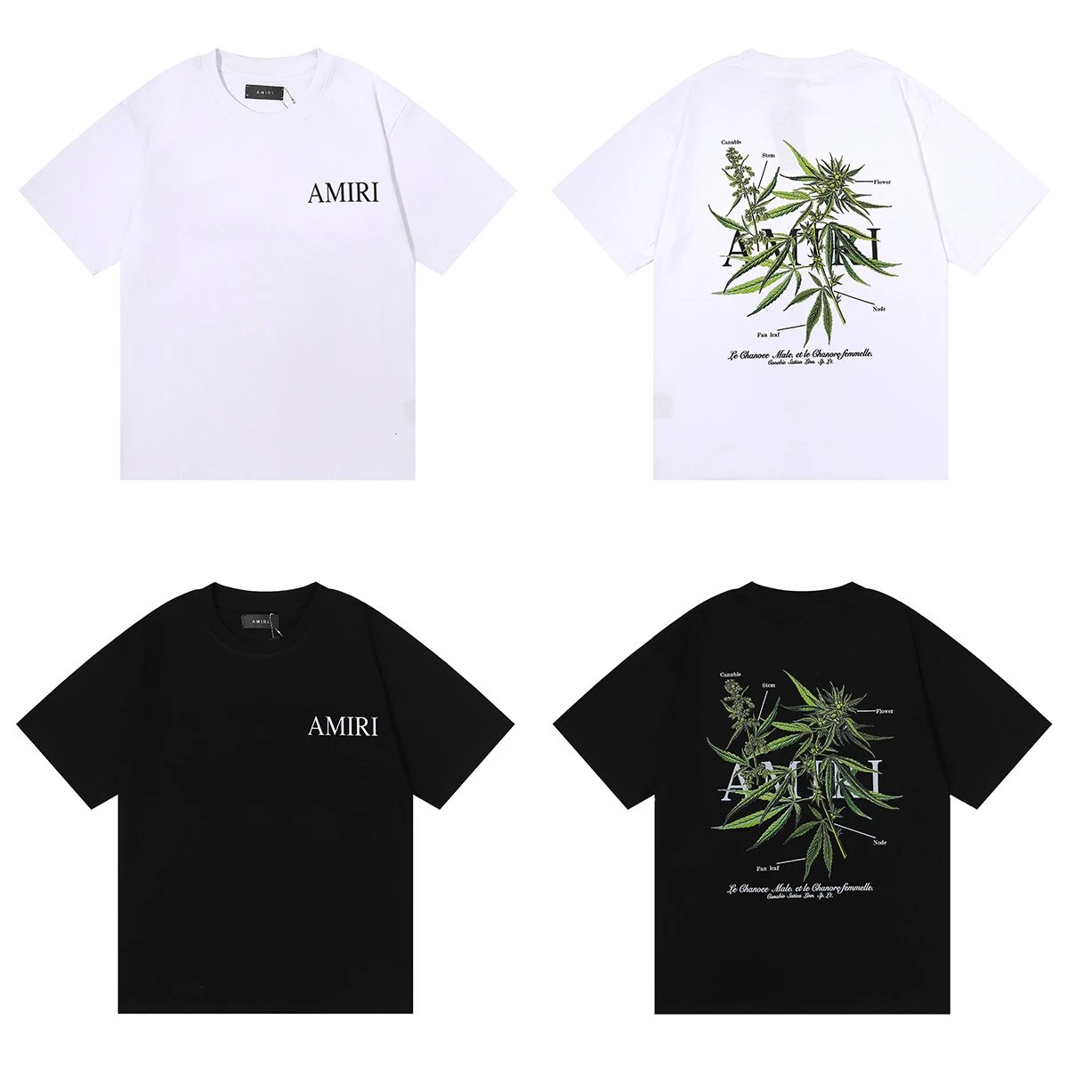 Amiri Monogram Logo T-Shirt Light Blue - 45